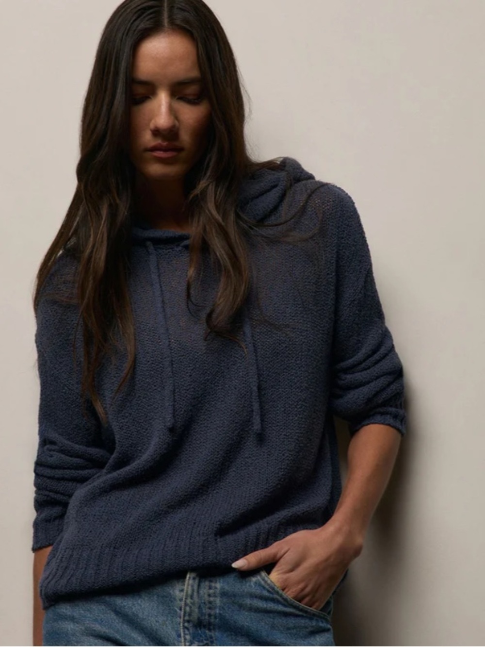 James Perse Los Angeles  Cashmere Silk Hoodie size 1 (small)
